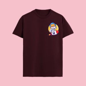 Cute Astronaut_Womens T-Shirt_Maroon