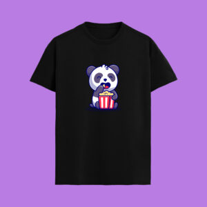 Panda_Womens T-Shirt_Black