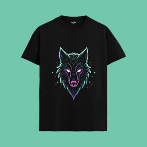 Techno Wolf T-Shirt | The Vibe Tribe