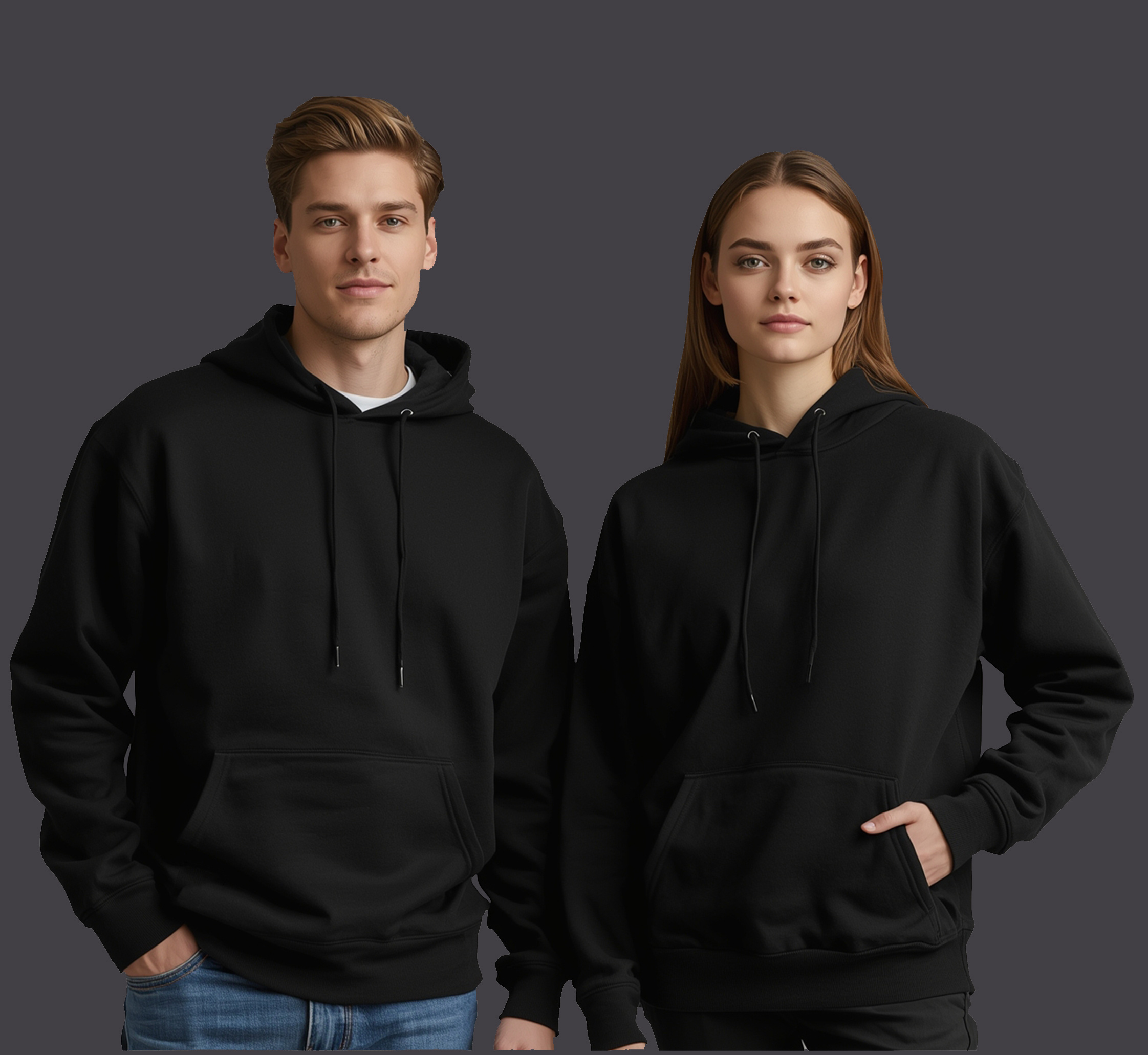 Tribe Basic | Plain Pullover Hoodie Black | The Vibe Tribe