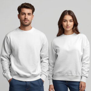 Tribe Basic | Plain Sweatshirt White | The Vibe Tribe