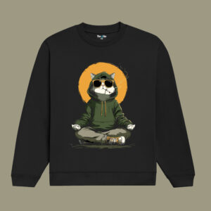 Coolcat | Sweatshirt Black | The Vibe Tribe
