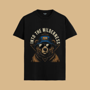 Into The Wilderness | T-Shirt Black | The Vibe Tribe