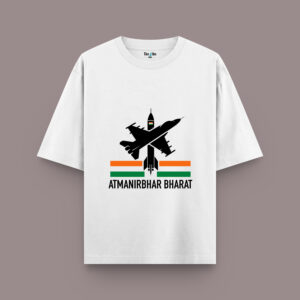 Atmanirbhar Bharat | Independence Day | Oversized T-Shirt | The Vibe Tribe